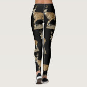 White Tailing Deer Buck Leggings (Achterkant)