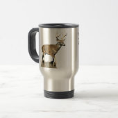 White Tailing Deer Buck Reisbeker (Voorkant links)