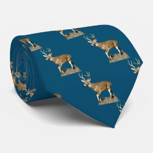 White Tailing Deer Buck Stropdas