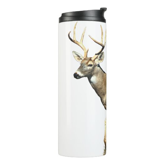 White Tailing Deer Buck Thermosbeker (Gedraaid links)