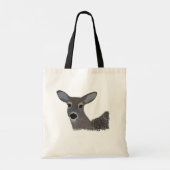 White Tailing Deer Wildlife Cute Animal Tote Bag (Achterkant)