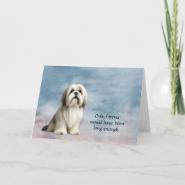 White Tan Lhasa ook medeleven Kaart