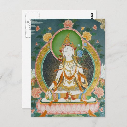 White Tara Briefkaart (Voorkant / Achterkant)