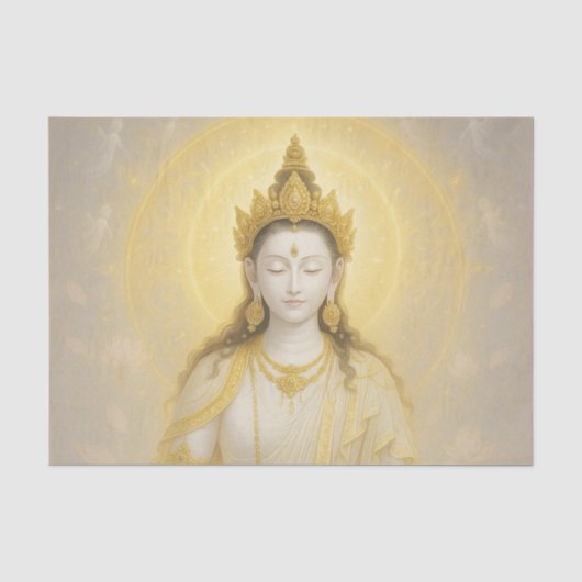 White Tara Close-up Tissuepapier (Voorkant)