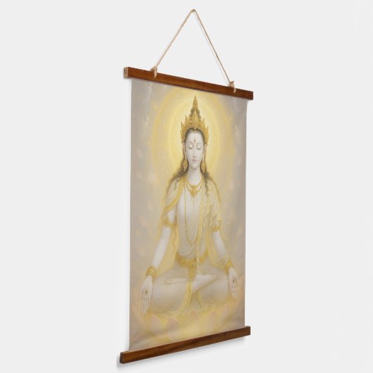 White Tara Hangend Wandkleed (Gebogen)