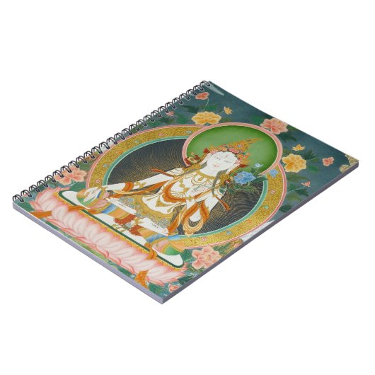 White Tara-laptop Notitieboek (Linkerzijde)