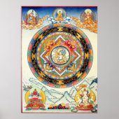 White Tara Mandala Poster (Voorkant)