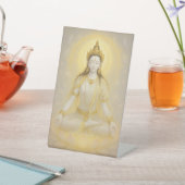 White Tara Reclamebord Met Voetstuk (Insitu)