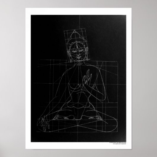 White Tara Sketch Poster (Voorkant)