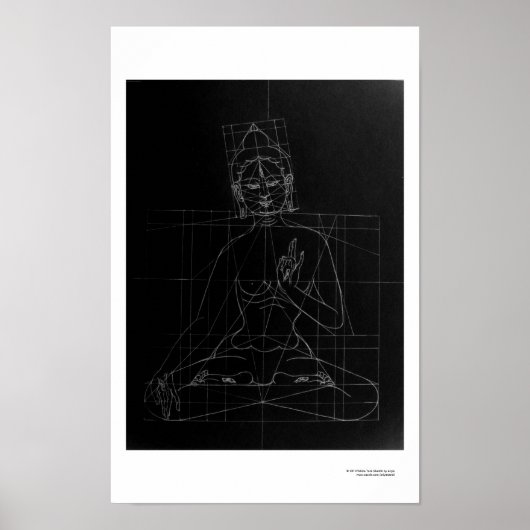 White Tara Sketch Poster (Voorkant)