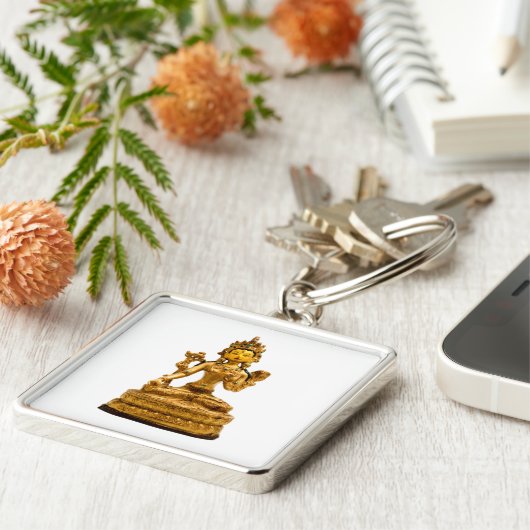 White Tara Sleutelhanger (Zijkant)