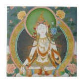 White Tara Tile Tegeltje (Voorkant)