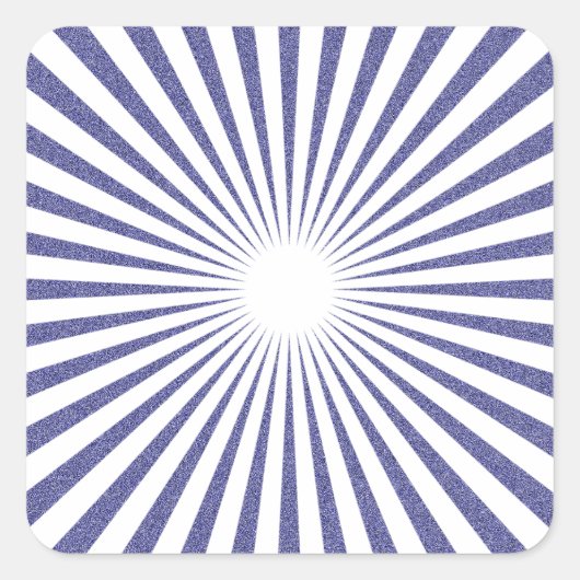 White Target - Vierkante Sticker (Voorkant)