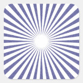 White Target - Vierkante Sticker (Voorkant)