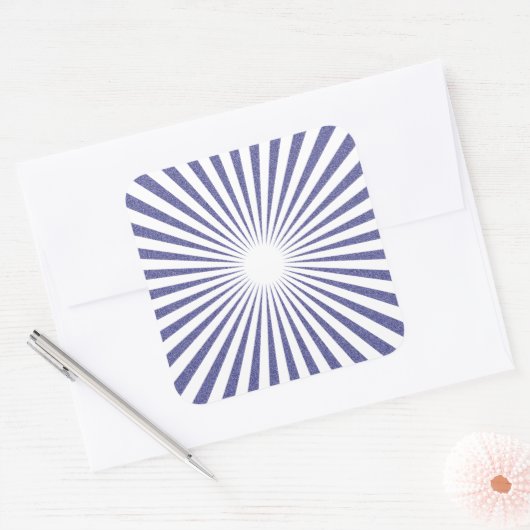 White Target - Vierkante Sticker (Envelop)