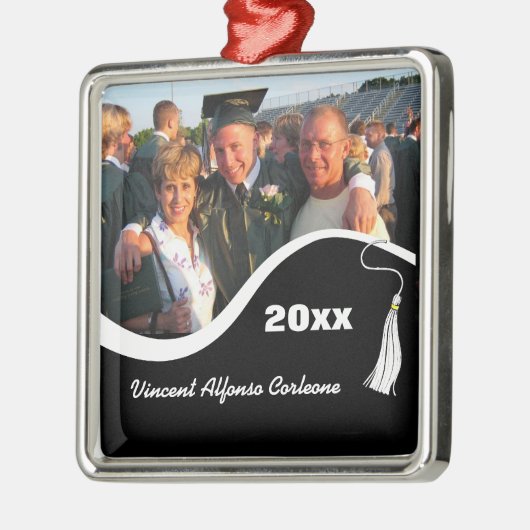  White Tassel Afstuderen Ornament (Links)