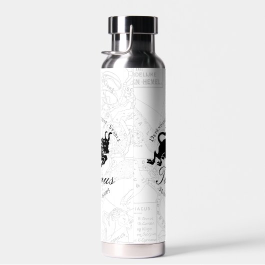 White Taurus Astrology Zodiac Sign Characteristics Waterfles (Rechts)