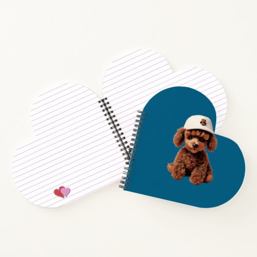 White Teacup Poodle Folder Notitieboek (Binnen)