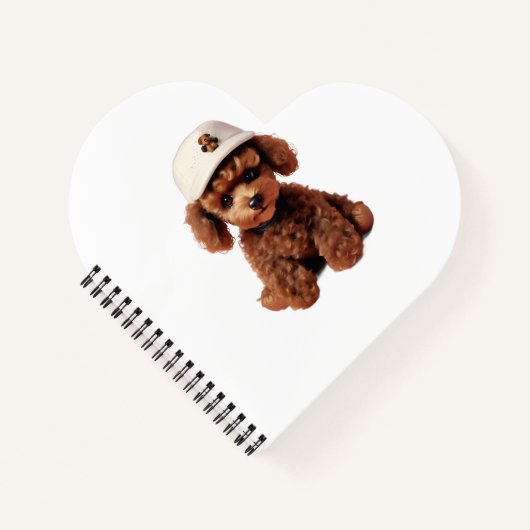 White Teacup Poodle Folder Notitieboek (Voorkant)