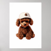 White Teacup Poodle Folder Poster (Voorkant)