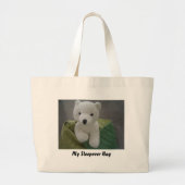 White Teddy Bear Grote Tote Bag (Voorkant)