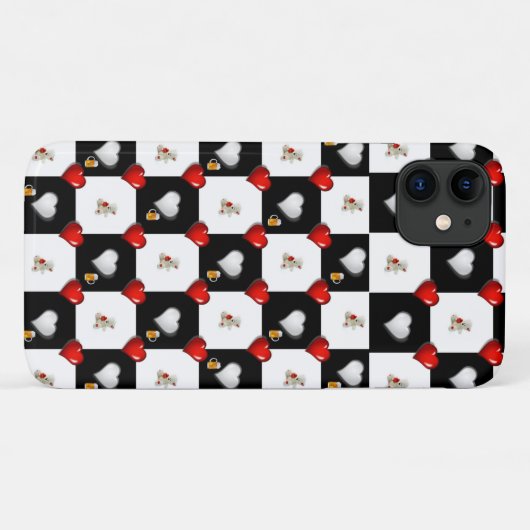 White Teddy Bear Iphone Case Beer (Achterkant (horizontaal))