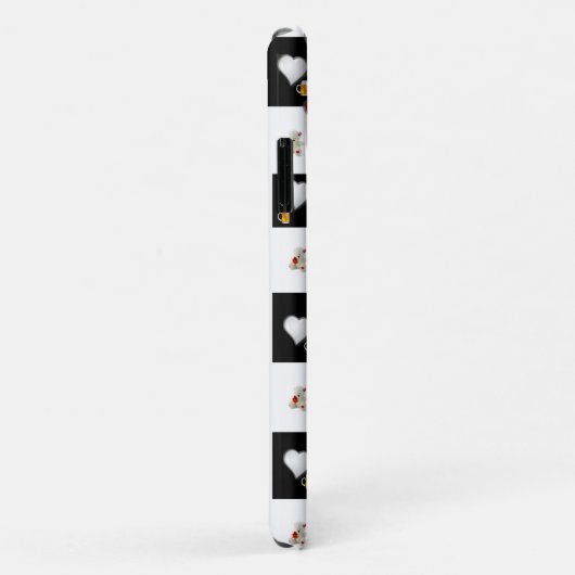 White Teddy Bear Iphone Case Beer (Achterkant/rechts)