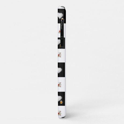 White Teddy Bear Iphone Case Beer (Achterkant/links)