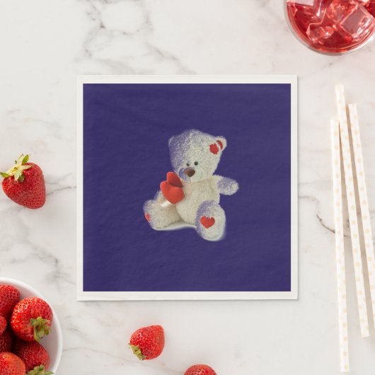 White Teddy Bear Servet (Insitu)