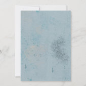 White Teddy Bear Wild Uitnodiging voor één verjaar (Achterkant)