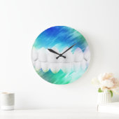 White Teeth Dentist Orthodontist Wall klok (Huis)