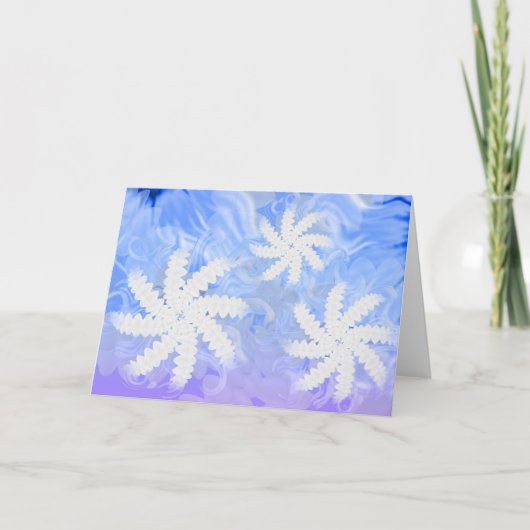 White Teeth Flower Spin Design Wenskaart Kaart (Voorkant)