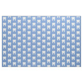 White Teeth on a Blue Background Stof (Yard (91,4 cm))
