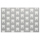 White Teeth on a Grey Background Stof (Fat Quarter)