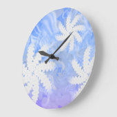 White Teeth Smile Flower Spin Dentist Wall klok (Hoek)