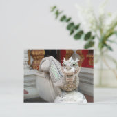 White Temple Dragon Briefkaart (Staand voorkant)
