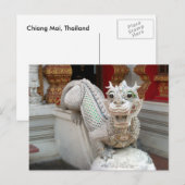 White Temple Dragon Briefkaart (Voorkant / Achterkant)