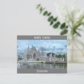 White Temple reisfoto Thailand Briefkaart (Staand voorkant)