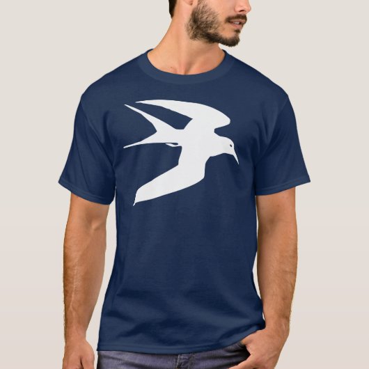 White Tern Bird in Flight T-shirt (Voorkant)