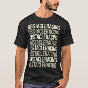 White Text Obstakel Racing OCR T-shirt