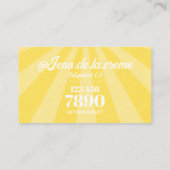 White Text Sunshine Sky Funky  Visitekaartje (Achterkant)