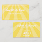 White Text Sunshine Sky Funky  Visitekaartje (Voorkant / Achterkant)