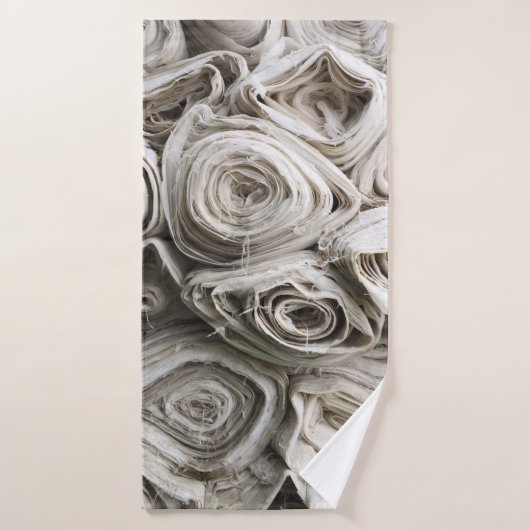 White textile lot badhanddoek (Badhanddoek)