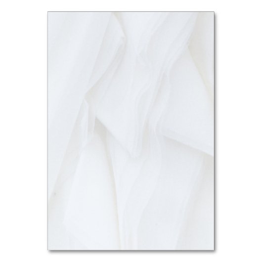 White Texture Wedding Table Kaart Number 1 (Achterkant)