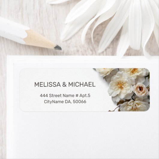 White Textured Roses | Wedding Etiket (Insitu)