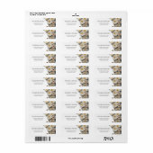 White Textured Roses | Wedding Etiket (Full Sheet)