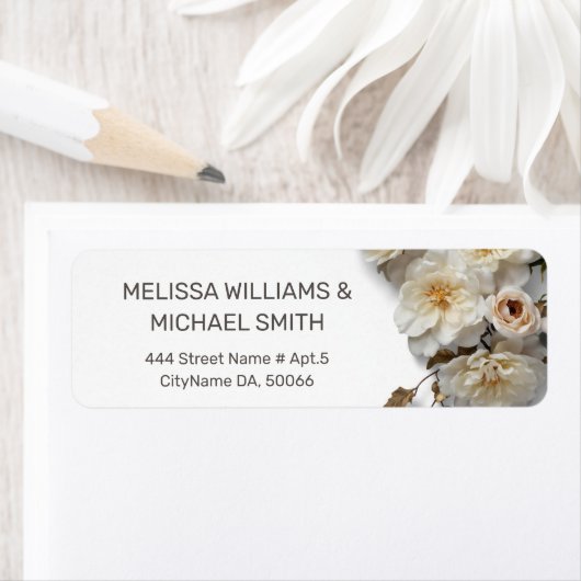 White Textured Roses | Wedding Etiket (Insitu)