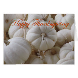 White Thanksgiving Pumpkins