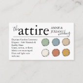 White The Attire QR Code enclosure Card Informatiekaartje (Voorkant)