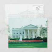 White The White House, Washington D.C., VS fl Briefkaart (Voorkant / Achterkant)